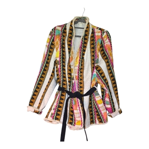 H&M Jackets & Blazers - H&M Beige and Gray Jacket